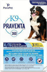 Parapet K9 Praventa 360 Flea & Tick Topical Treatment for Dogs