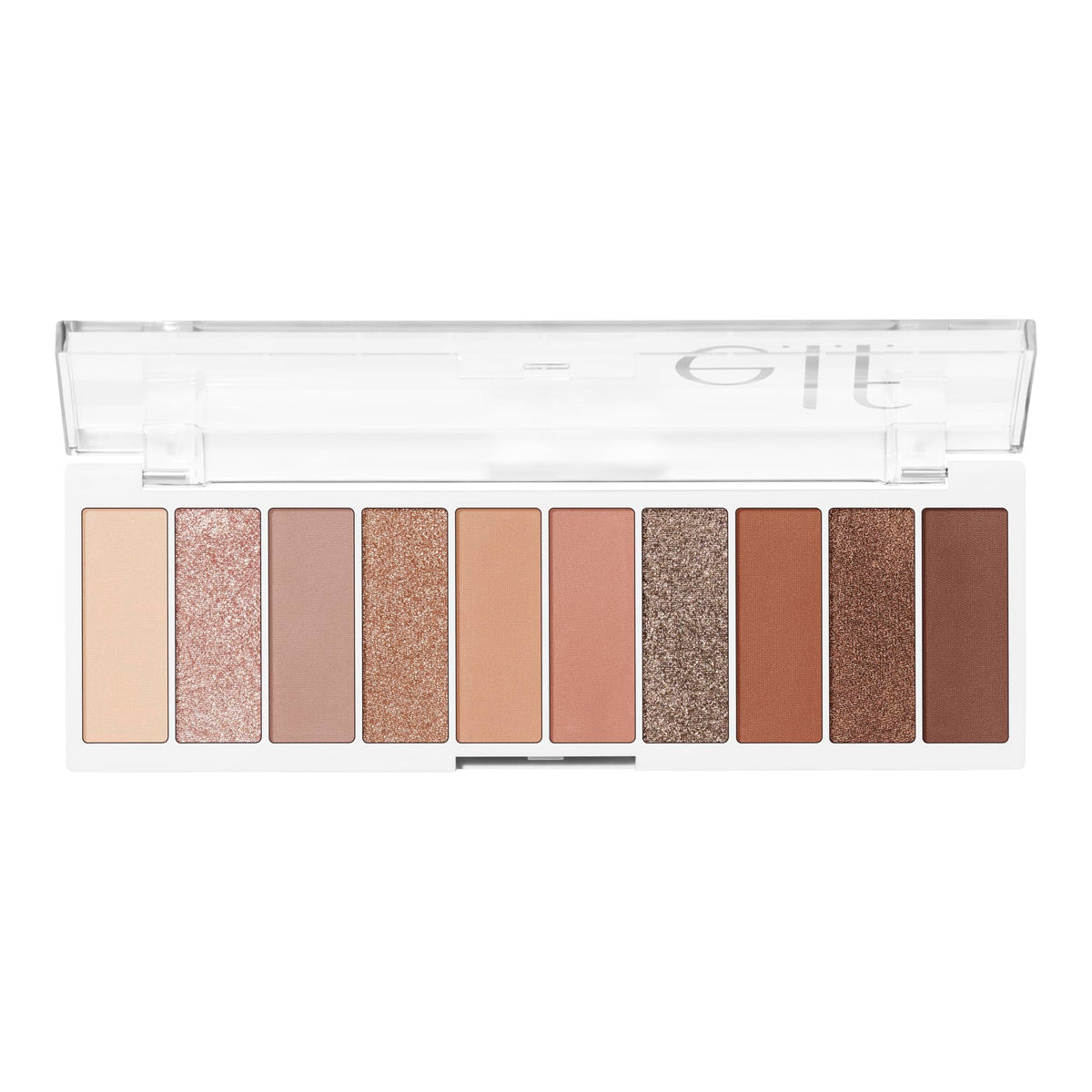 e.l.f. Perfect 10 Eyeshadow Palette, Ten Ultra-pigmented Shimmer & Matte Shades, Vegan & Cruelty-Free, Keep It Ethereal