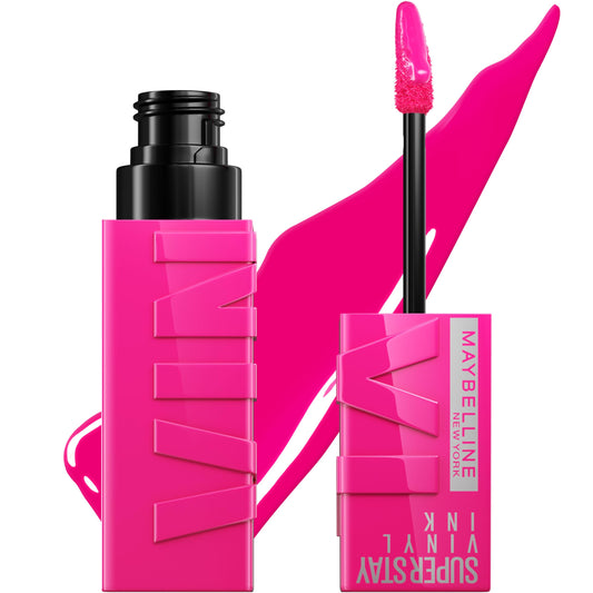 Maybelline New York Super Stay Vinyl Ink Longwear No-Budge Liquid Lipcolor, Highly Pigmented Color and Instant Shine, Striking, 4.2ml