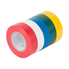 Gardner Bender Vinyl Electrical Tape, 20-Feet x 1/2-Inch, Assorted Colors, 5-Pack #GTPC-550