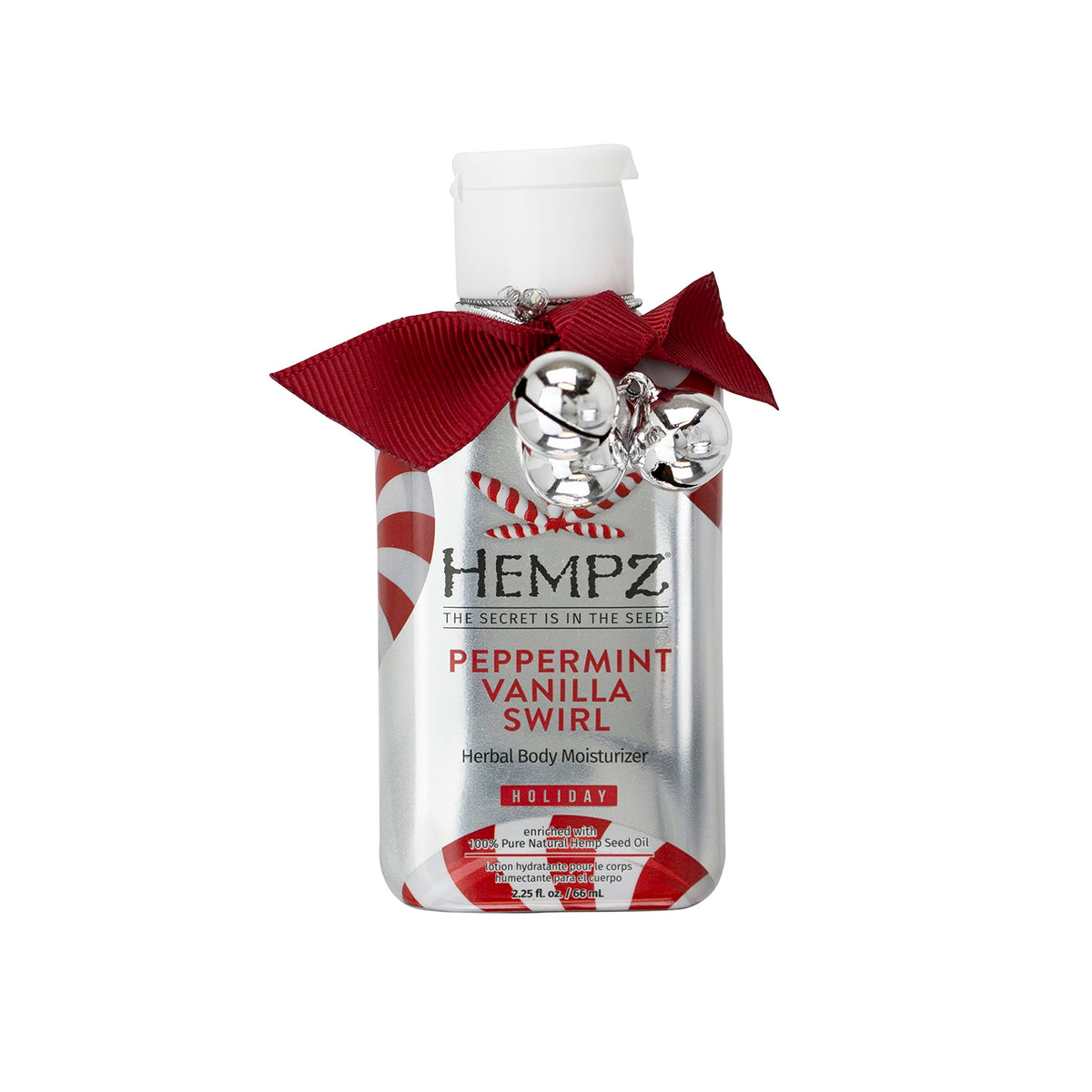 HEMPZ Limited Edition Lotion, Mini Peppermint Vanilla Swirl Herbal Body Moisturizer, 2.25 oz.