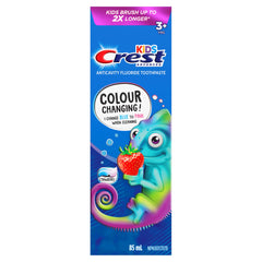 crest Advanced Kid's Fluoride Toothpaste, Strawberry Flavor, Colour-Changing Anticavity Toothpaste, 85mL