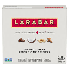 LÄRABAR Coconut Cream, Fruit and Nut Energy Bar, Pack of 5 Bars, Gluten Free, Vegan, Snack Bars