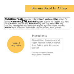 Stellar Eats - Instant Treat: Banana Bread In a Cup 8 x 58g