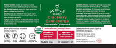 Pure-le Organic Cranberry Once Daily Organicaps 30ct