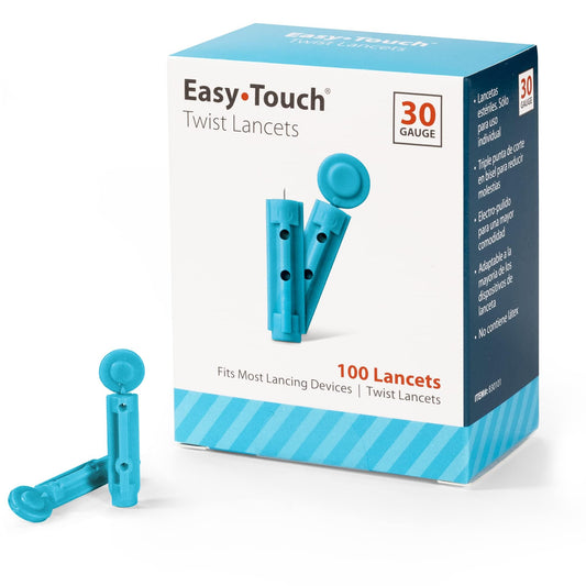 EasyTouch Twist Lancets, 30 G, Box of 100