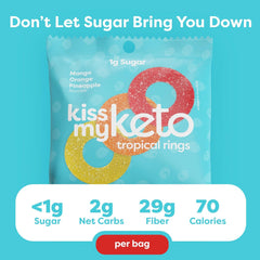 Kiss My Keto Gummies - Low Carb Candy Gummy 6x50g