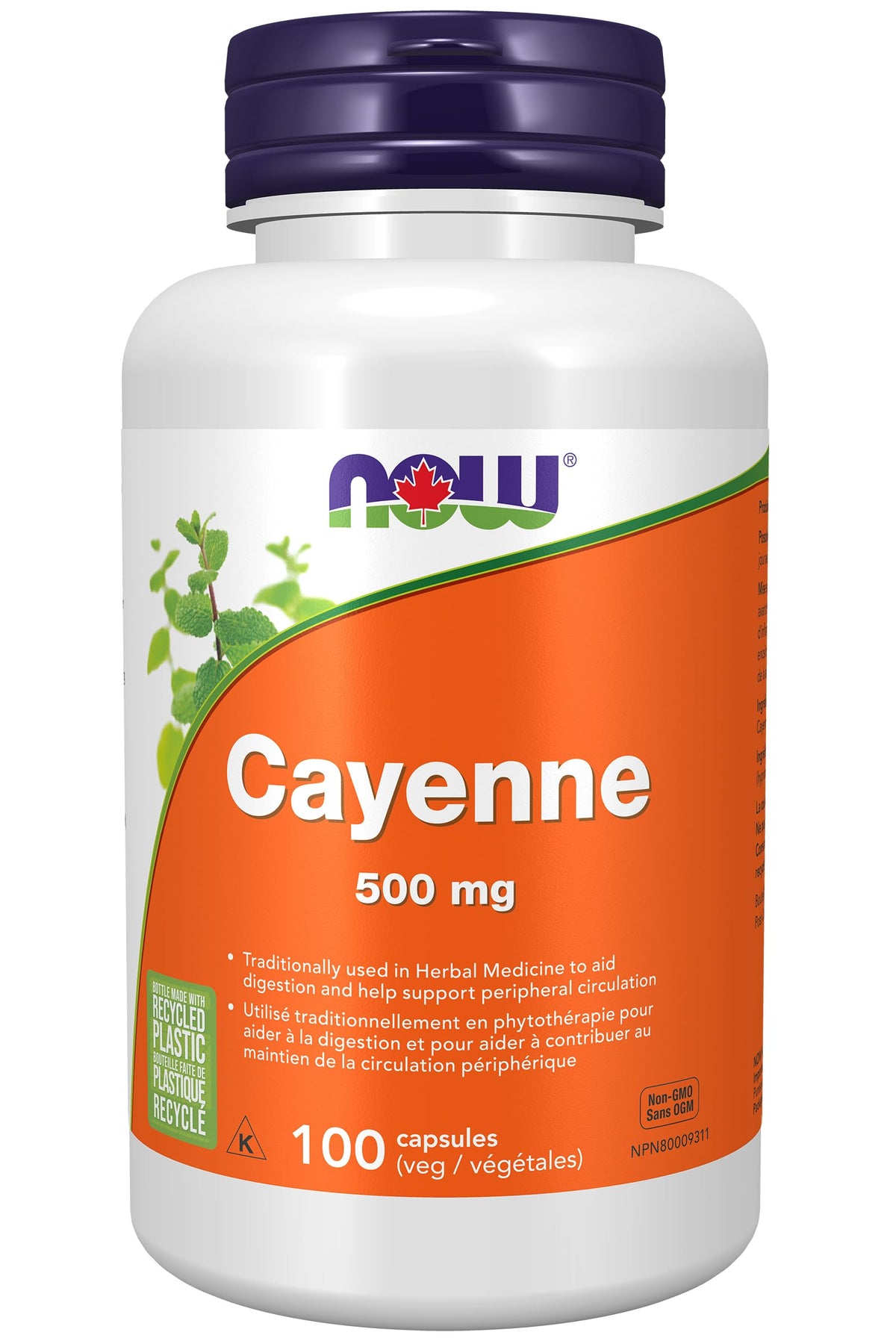 NOW Supplements, Cayenne (Capsicum annuum) 500 mg, Herbal Support, 100 Veg Capsules