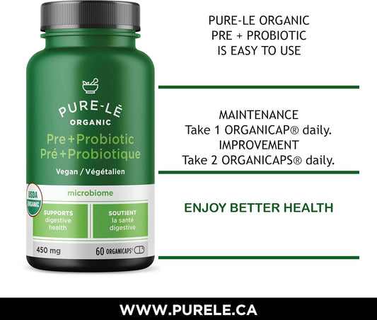 Pure-le Organic Prebiotic + Probiotic 60ct