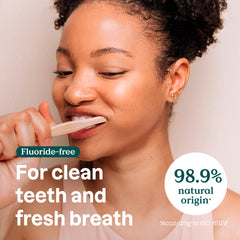 ATTITUDE Fluoride-Free Toothpaste, Plant- and Mineral-Based Ingredients, Vegan, Cruelty-Free and Sugar-Free, Fresh Breath, Peppermint, 120 grams