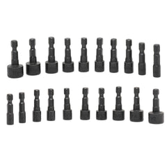 NEIKO 10068A Nut Driver Set, for Impact Drill and Driver, 20 Piece, 1/4” Hex Small Nut Driver Bit Set, Metric and Standard, 4-12 mm & 5/32”-1/2”, CR-V Steel, Nutsetter Driver Bits