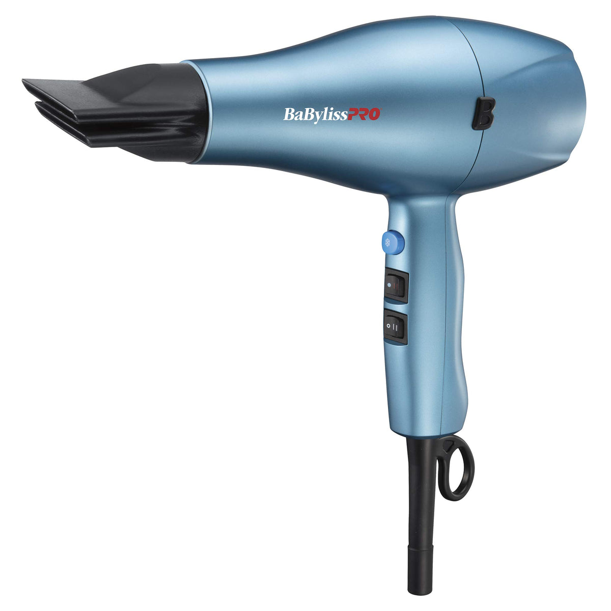 BaBylissPRO Nano Titanium High Power Hairdryer with Built-in Ion Generator and 2 Concentrator Nozzles, 1875 watts Powerful AC motor