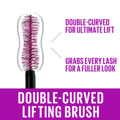 Maybelline New York the Falsies Lash Lift Washable Mascara Volumizing, Lengthening, Lifting, Curling, Multiplying, Eye Makeup, Very Black, 0.32 Fl. Oz