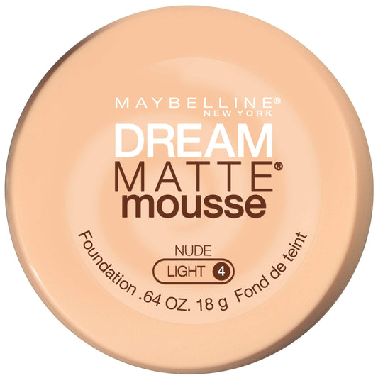 Maybelline New York Dream Matte Mousse Foundation, Nude, 30ml (Packaging May Vary)