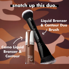 e.l.f. Camo Liquid Bronzer & Contour, Silky Highly Pigmented Formula, Creates a Long-Lasting Bronzed Glow & Natural Look, Vegan & Cruelty-Free, 10 Rich