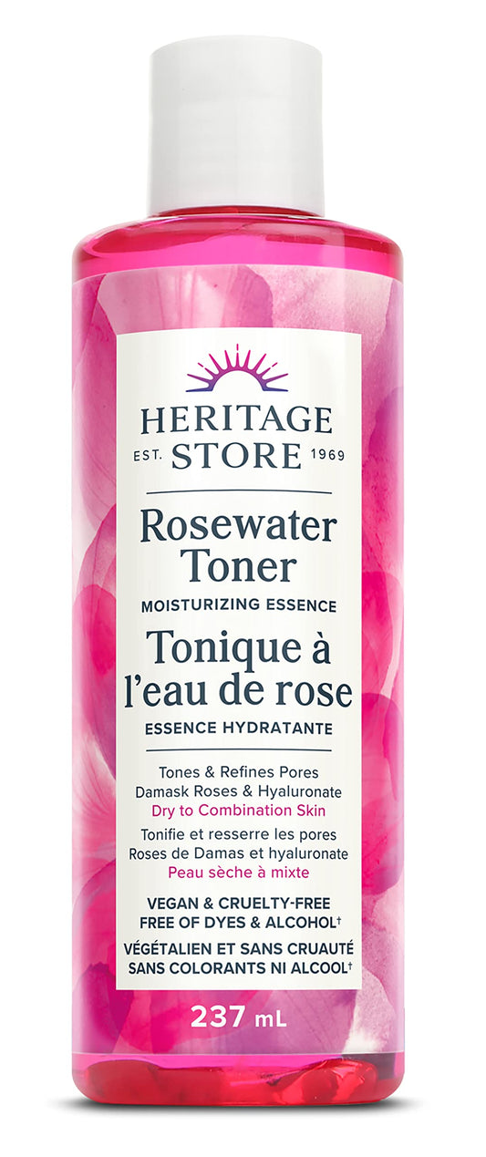 HERITAGE STORE Rosewater Facial Toner, 237 ML