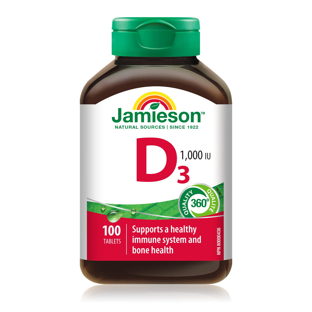 Jamieson Vitamin D 1000IU 100 Tablets