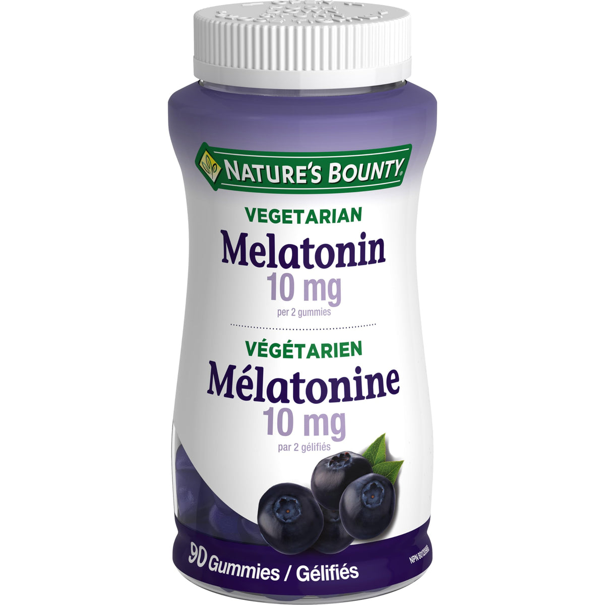 NATURE'S BOUNTY Melatonin, Gummies, Helps Reset Sleep-wake Cycle, Helps Increase Total Sleep Time, Helps To reduce the time it takes to fall asleep, Helps Reduce Effects Of Jet Lag, Blueberry Flavour, 225 g