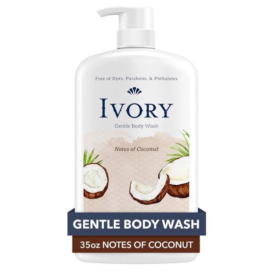 Ivory Mild & Gentle Body Wash, Coconut Water Scent, 1.03 L