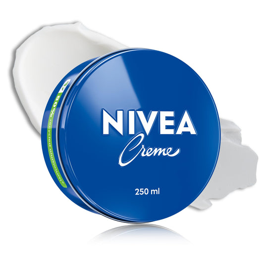 NIVEA Creme, All-Purpose Moisturizing Cream, Face, Hand, Body Cream, Deep Nourishment, Daily Moisturizer for All Skin Types Normal to Dry and Sensitive, 250mL