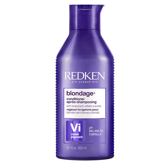 Redken Purple Conditioner, Color Extend Blondage Purple Conditioner, Neutralizes Brass and Moisturizes Hair, With Pure Violet Pigments and Citric Acid, 300 ML