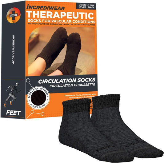 Incrediwear Circulation Socks - Low Cut Black