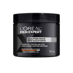 L’Oréal Paris Men Expert Sculpting Paste, Hair Paste For Men, Formulated For Extra Strong Hold With A Matte Finish For Any Clean-Cut Style, 110 g