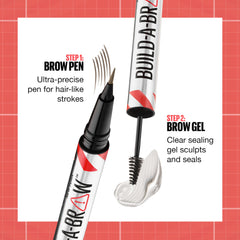 Maybelline New York 2-1 Build a Brow for real-looking full brows in 2 easy steps, Soft Brown, FORMAT