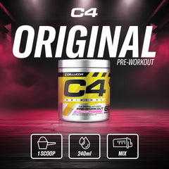 Cellucor C4 Original Pre Workout Powder - Sugar Free Preworkout Energy for Men & Women - 150mg Caffeine, Beta Alanine, Creatine - Pink Lemonade, 60 Servings