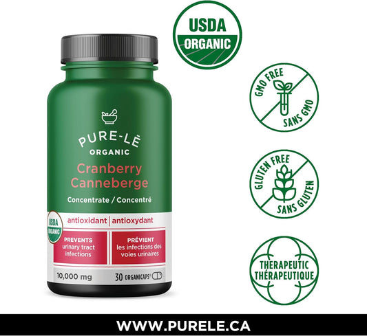 Pure-le Organic Cranberry Once Daily Organicaps 30ct