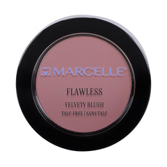 Marcelle Flawless Velvety Blush, Blossom, Talc-Free, Natural Healthy Glow, Smooth, Velvety Texture, Hypoallergenic, Fragrance-Free, Cruelty-Free, Paraben-Free, 3 g