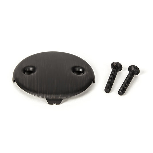 PF WaterWorks PF0965-ORBUniversal Bath Tub/Bathtub Drain Double/Two (2) Hole Overflow Face Plate with Matching ScrewOil Rubbed Bronze