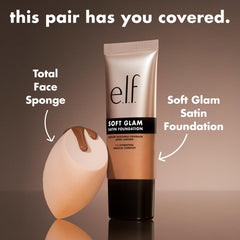 e.l.f. Soft Glam Foundation, Medium Coverage, Long-Lasting & Buildable Foundation For A Smooth, Satin Finish, Vegan & Cruelty-Free, 53 Deep Neutral