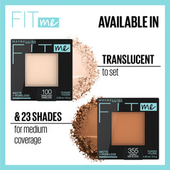 Maybelline New York Fit Me Matte + Poreless Powder Makeup, Toffee, 0.29 Ounce, 1 Count