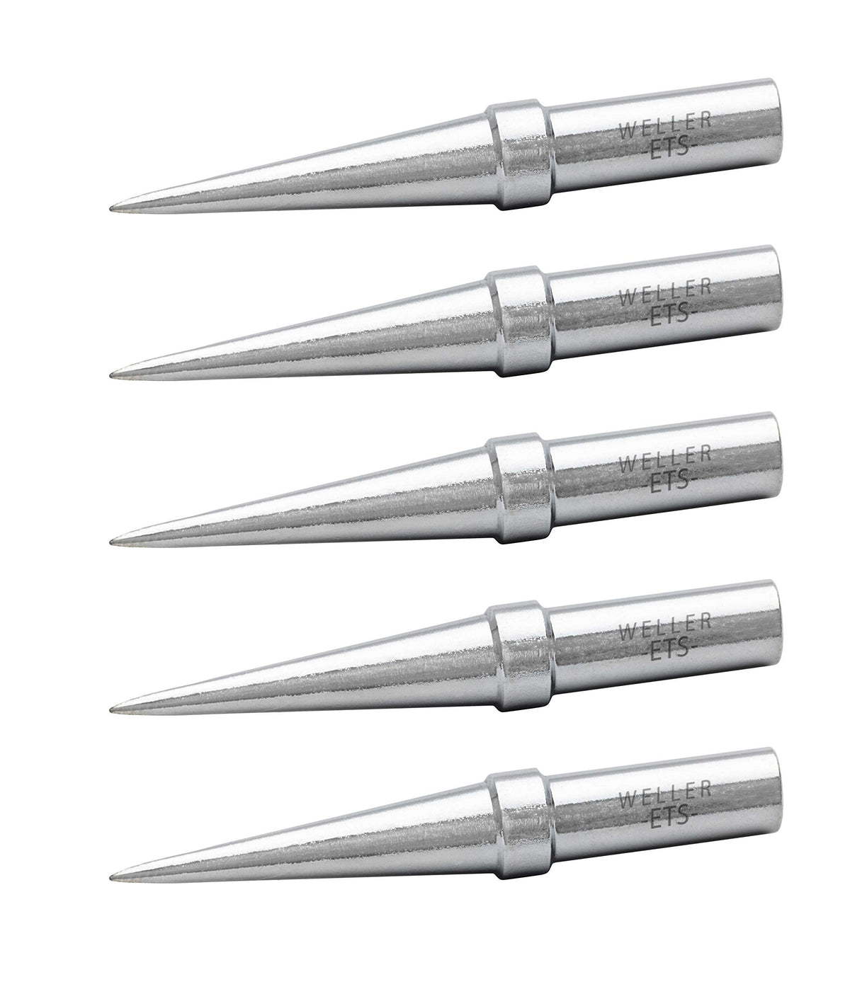 Weller WE1010 Soldering Tips (TETS-5), Conical, 0.016"/0.4 mm, 5 PCS