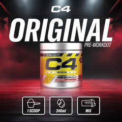 Cellucor C4 Original Pre Workout Powder, Energy Drink Supplement with Creatine & Beta Alanine, Fruit Punch, 30 Servings