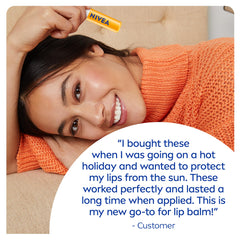 NIVEA Sun Lip Balm with SPF 30 (2x4.8g) | Protect Against Sun Burn Lip Balm, 24H Hydration