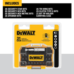 DEWALT Screwdriver Set, Security, 31-Piece (DWAX200)