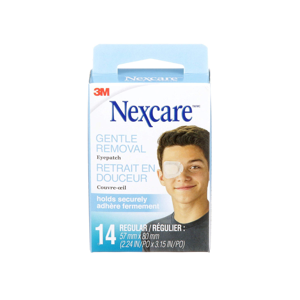 Nexcare™ Gentle Removal Eye Patch KRR-14-CA, Regular, 14/Pack