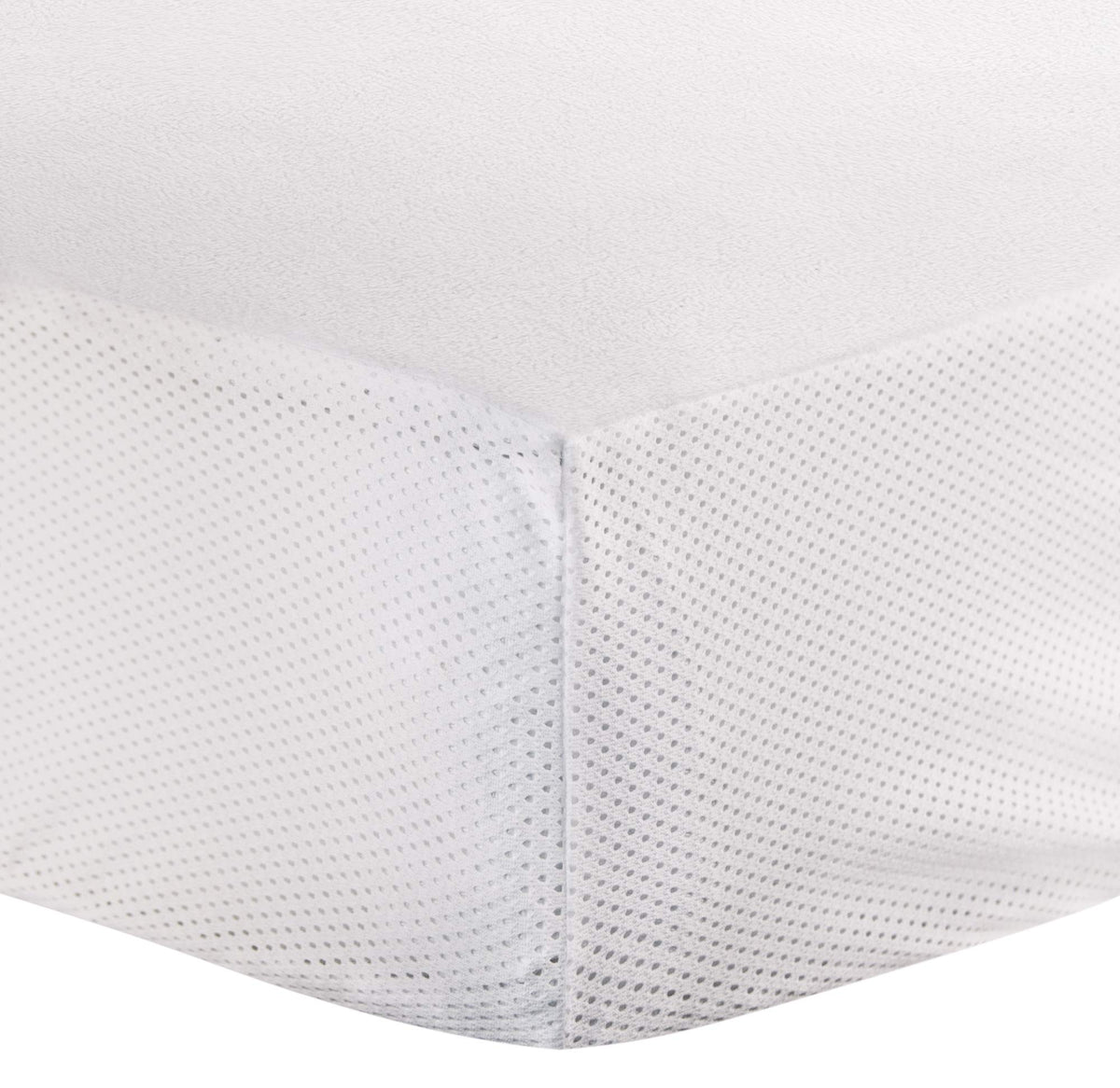 Kushies Baby Fitted Waterproof Crib Mattress Protector Soft and Absorbent, White, 28" x 52"