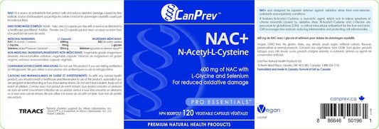 CanPrev NAC+ N-Acetyl-L-Cysteine | 120 v-caps