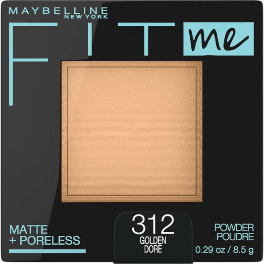 Maybelline New York Fit Me Matte + Poreless Powder Makeup, Golden, 0.29 Ounce, Pack of 1