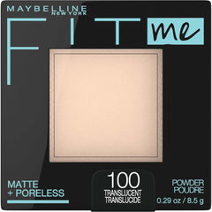 Maybelline New York Matte + Poreless Pressed Face Powder Makeup, Translucent, 8.5 Grams