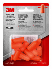 3M 92050-00000T Non-corded Disposable Earplugs, 4 Pairs (NRR 32 dB) Yellow