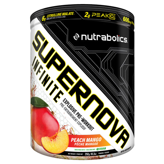 Nutrabolics Supernova Infinite Peach Mango pre-workout 20 serv, 292 gram