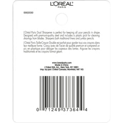 L’Oréal Paris Dual sharpener eyeliner, black, 1 count