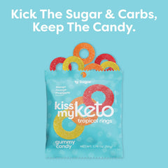 Kiss My Keto Gummies - Low Carb Candy Gummy 6x50g