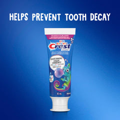 Crest Kid's Advanced Colour Changing Toothpaste, Bubblegum Flavour, Anticavity Fluoride Toothpaste for Children, 85 mL