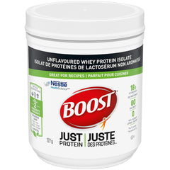 Boost JUST Protein Unflavoured Instant Whey Protein Isolate Powder, 227 Grams (Pack of 1) - Packaging May Vary