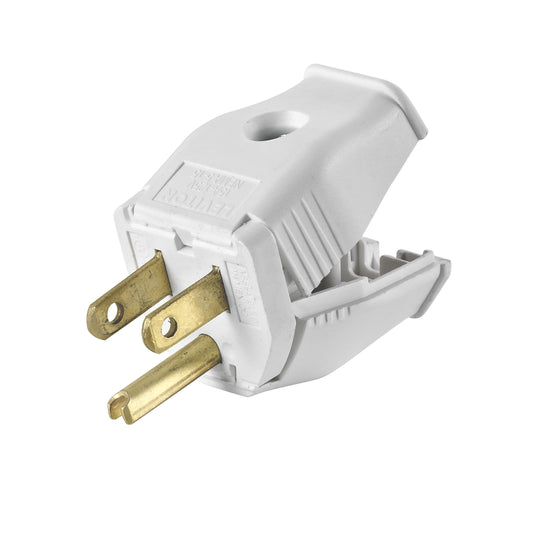 Leviton 3W101-HWH Grounding Plug, White